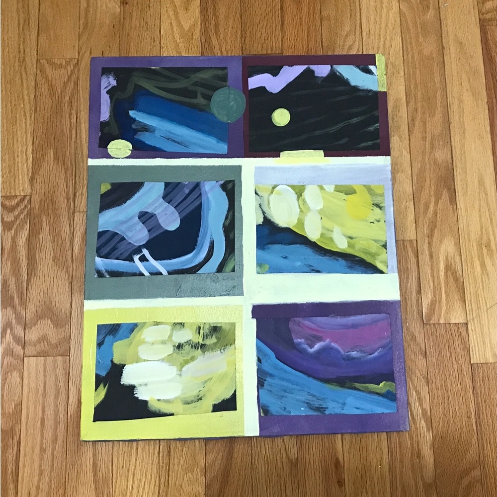 Abstract painting on canvas.